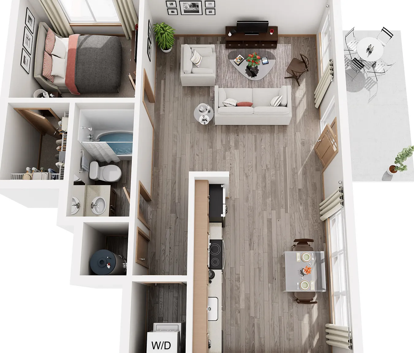 1 bed, 755 sqft, $1,321 — Photo 1