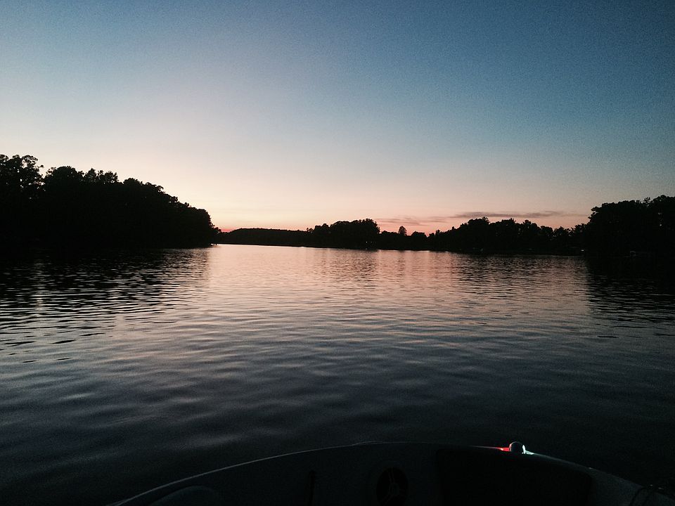 Tranquil eve on the water 