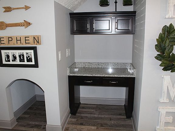 Pet area and computer bar