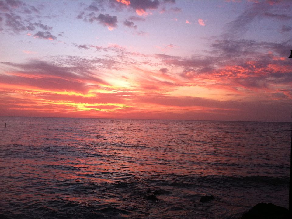 sunset view from balcony