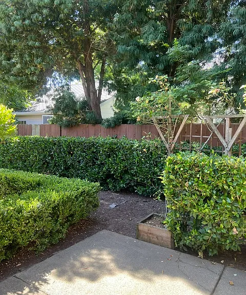 private patio off dining area