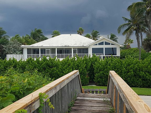 Looking from Beach to house