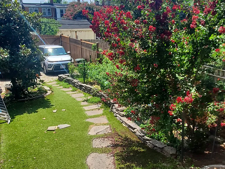 Garden and off-street parking