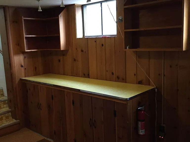 Downstairs Living Room with storage
