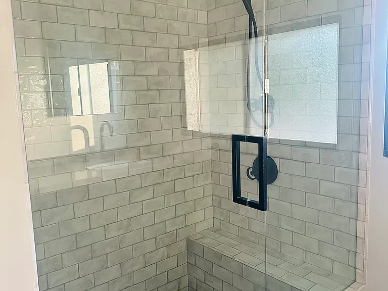 Large walk in shower