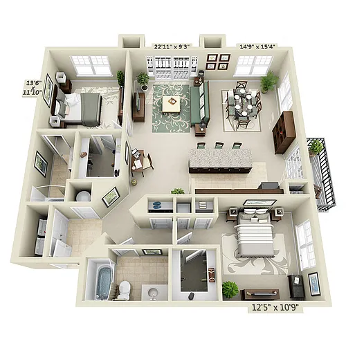 Floor plan B2N