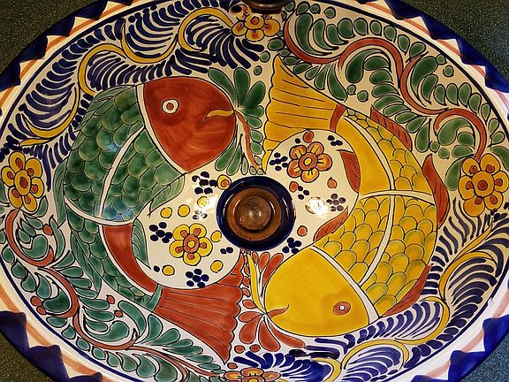 Second floor Talavera sink.