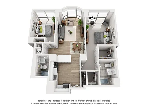 Floor plan Two Bedroom B
