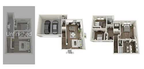 Floor plan Valli 1 (Unfinished Basement)