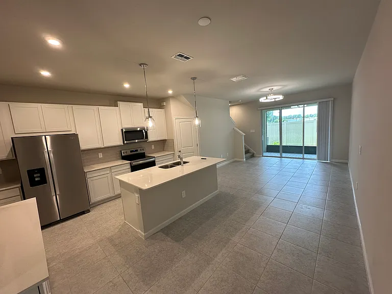 Open-Concept Kitchen and Living Room