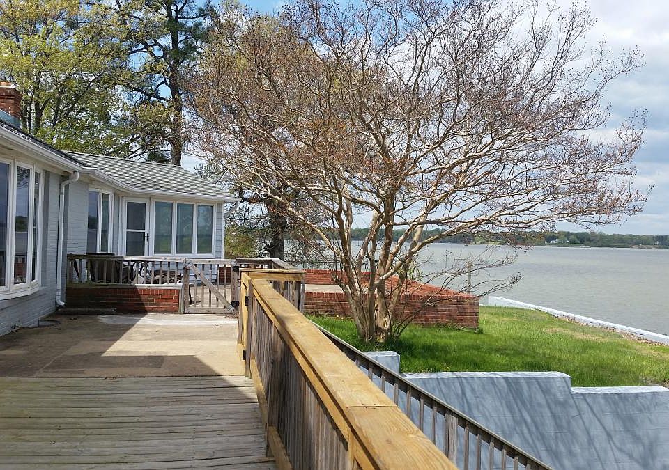 Deck overlooking the river