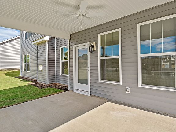 Covered Patio of the Stonehaven Design by DRB Homes at the Anderson Grant community in Spartanburg,