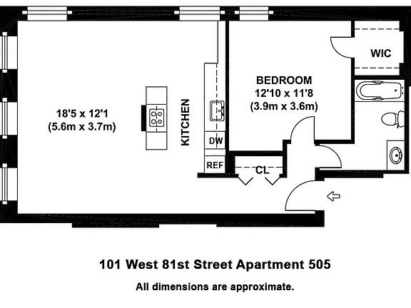 2nd image of 101 W 81st St APT 505