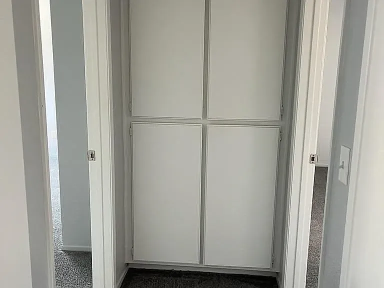 2x2 large linen closets in the dual master