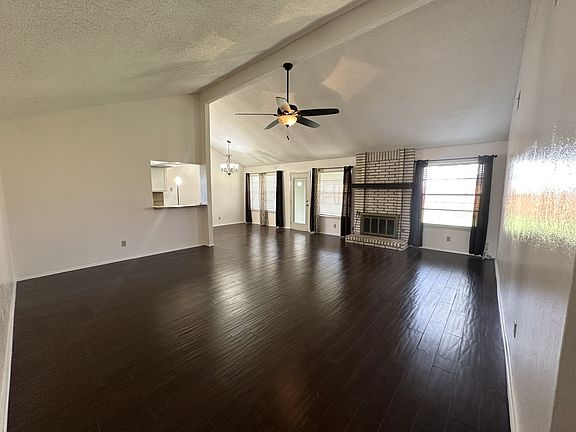 Living/Dining area view from front door hallway.