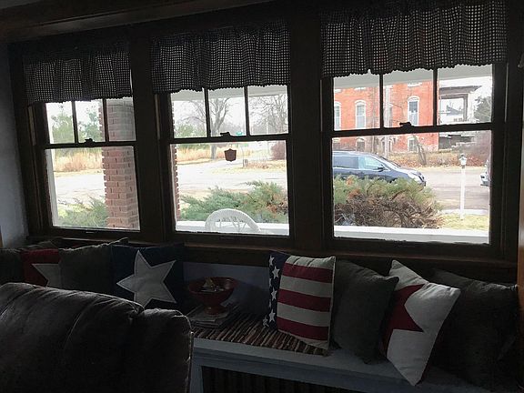 Bay window in living room