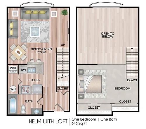 Floor plan Helm with Loft