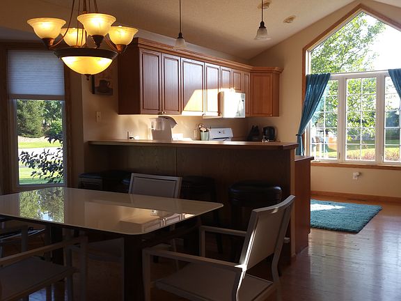 Dining room and kitchen