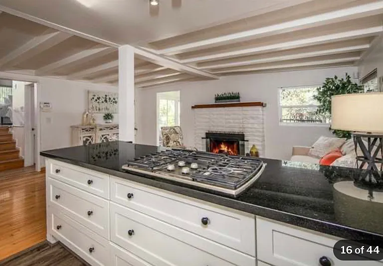 Kitchen and living room