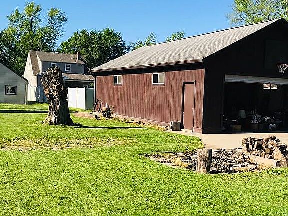 Back yard and fire pit
