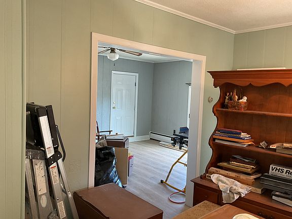 Dining room during renovations. Apt freshly painted with all new floors and windows.