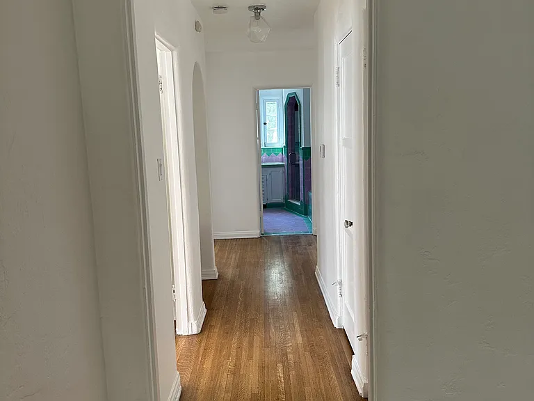 Hallway to bedrooms. Large coat closet & separate large linen closet