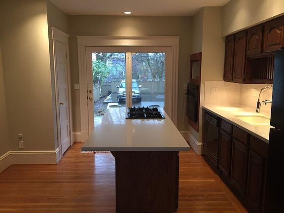 kitchen with eating bar