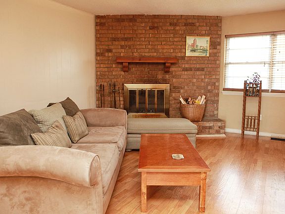 Large Brick Fireplace