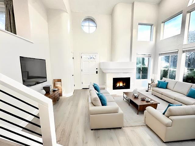 Front Entry & Living room - virtually staged