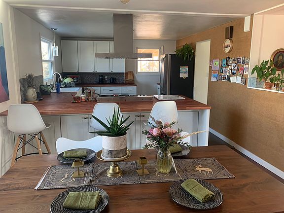 Dining area and kitchen