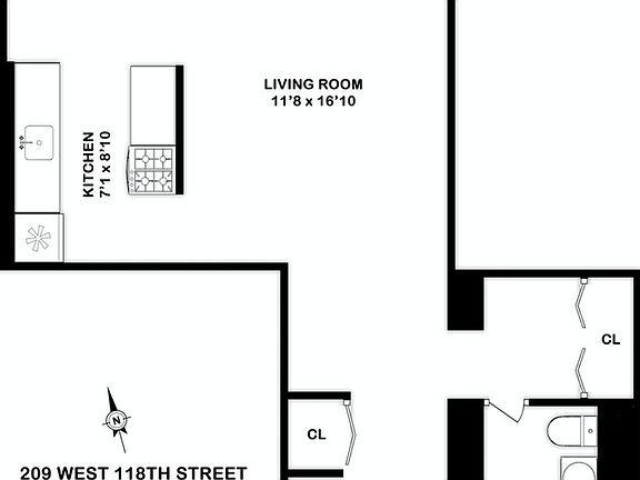 5th image of 209 W 118th St APT 4A