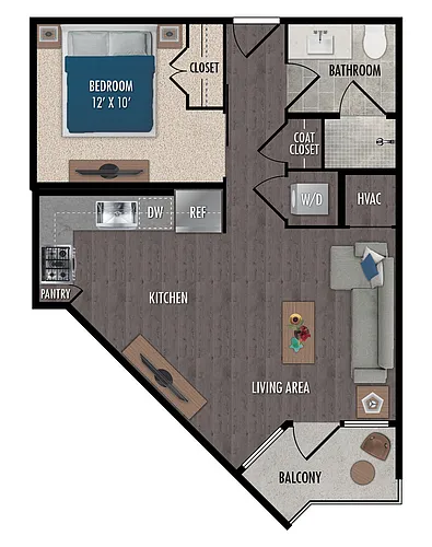 Floor plan E1-Studio