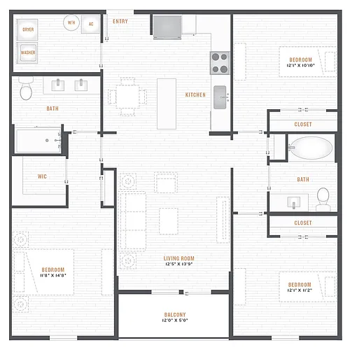 Floor plan C1 - 3X2
