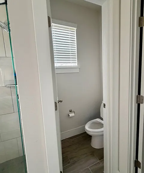 Toilet on the master bath