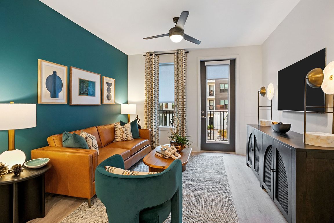 Each home includes ceiling fans in the living room and bedrooms