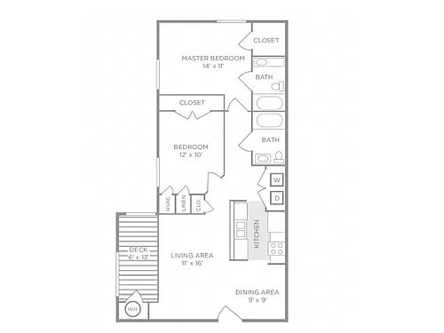 Floor plan The Hibiscus (West)