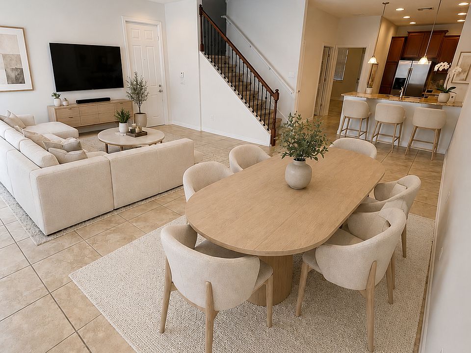 Open concept Living room, dinning room and kitchen.