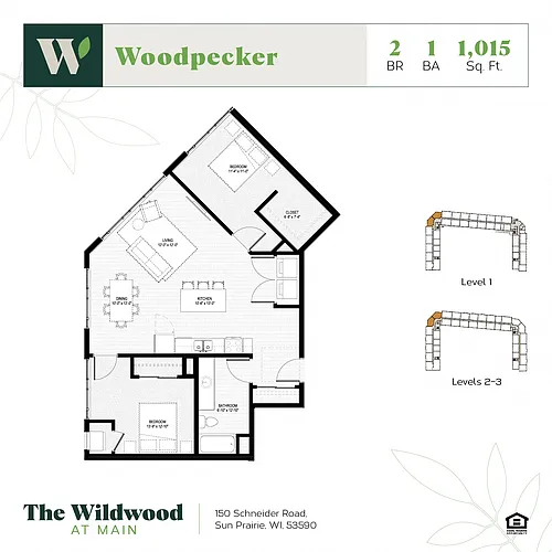 Floor plan Woodpecker 50%