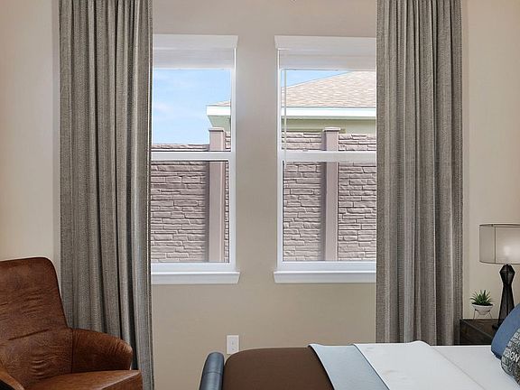 Virtually Staged Master Bed