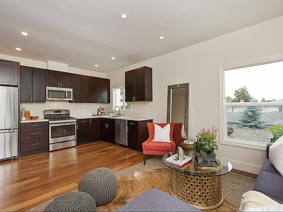 Living Room/Dining room/Kitchen staged unit