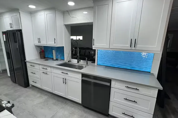 Back lit counter tops