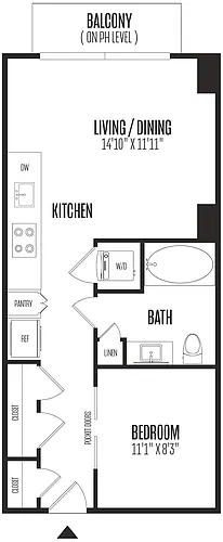 Floor plan Studio-STU