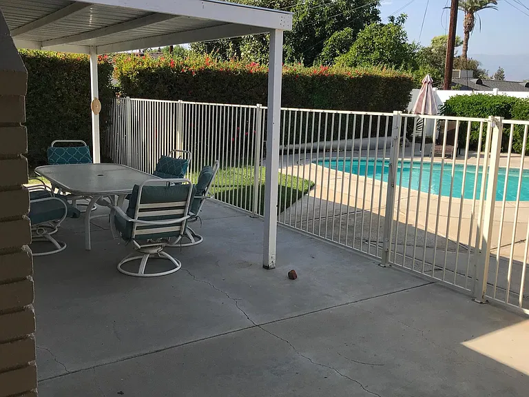 Patio viewed from Family Rm