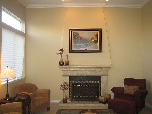 Formal Living Rm with precast fireplace