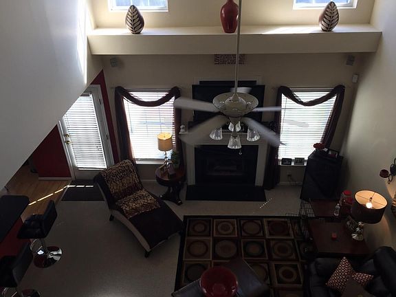 High ceilings and a very open floor plan in the living room