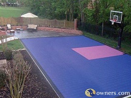50x35 Sport Court w/patio & firepit