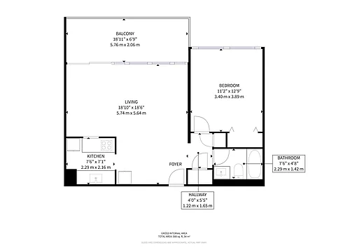 Floor plan 1 bedroom large