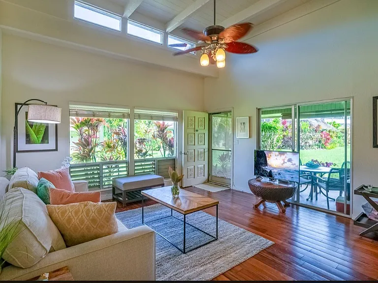 Plenty of living area for the family and friends. Enjoy a well appointed home to enjoy your stay. Plenty of light and windows in this beautiful end unit villa.