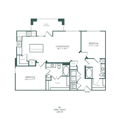 Floor plan B8