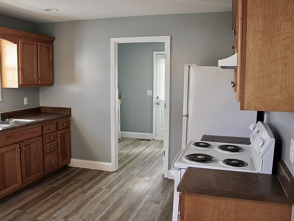 Kitchen leading to the laundry room.